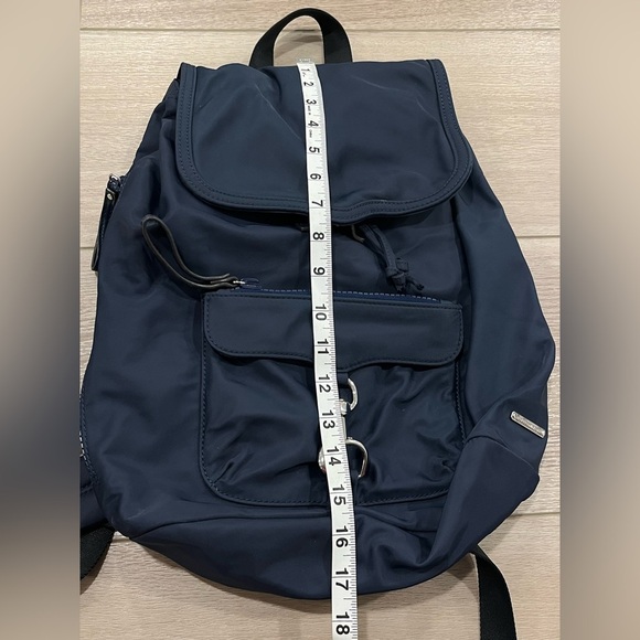 Rebecca Minkoff Bikeshare Nylon Backpack Navy Blue - Picture 4 of 9